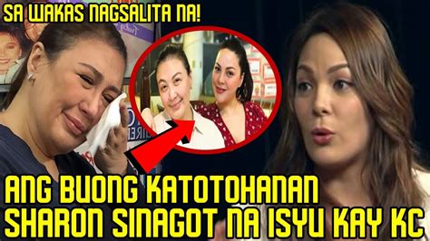 Sharon Cuneta Nagsalita Na Sa Pagkakasiraan Isyu Nila Ni Kc Concepcion