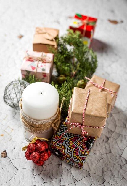 Premium Photo Christmas Gift Boxes Background