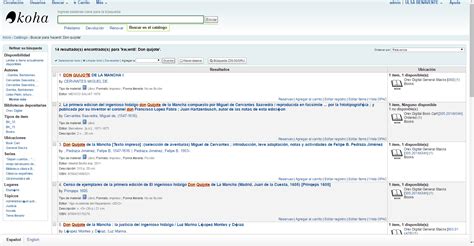 Koha Página 2 Sistema Integrado De Gestión De Bibliotecas