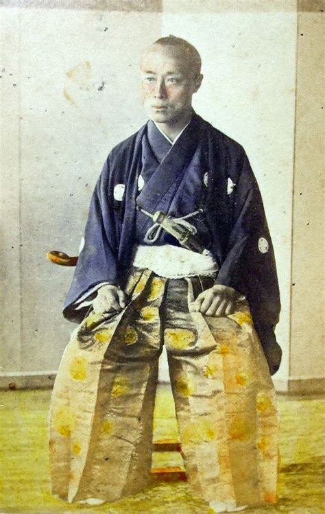 1860'S HAND TINTED PHOTO OF TOKUGAWA YOSHINOBU (AKA Stots-Bashi) BY THE PHOTOGRAPHER F.W. SUTTON ...