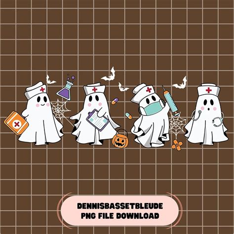 Ghost Nurses Png Nurse Halloween Png Halloween Nursing Png - Etsy