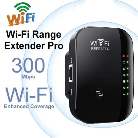 Amplificador WiFi Inal Mbrico Pro Enrutador Expansor De Red De 300M