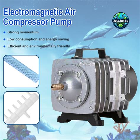 Electromagnetic Air Compressor Pump Oxygen Aquarium Fish Pond