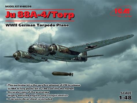 Junkers Ju 88A 4 Torp WWII German Torpedo Plane Hanke Modellbau 33 99