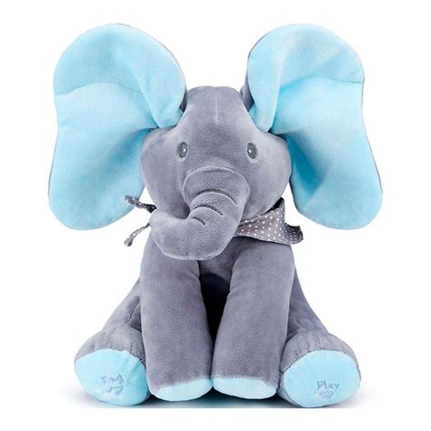 Music Singing Elephant Plush Toy - Blue & Grey | Shop Today. Get it ...