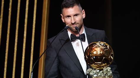 Lionel Messi Wins Ballon Dor For Record Eighth Time