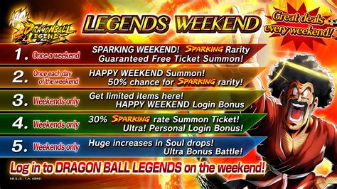 Dragon Ball Legends On Twitter Enjoy Legends During The Weekend