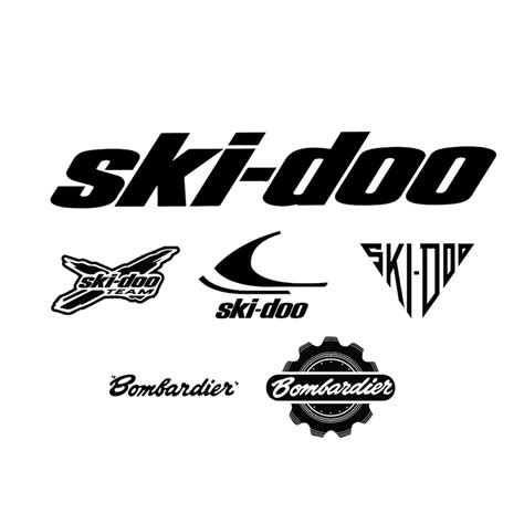 Pack Svg File Skidoo Snowmobile Modern And Vintage Logos Svg For