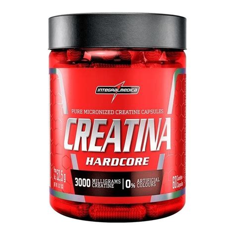 Creatina Hardcore 60 Capsulas Integralmedica em Promoção na Americanas
