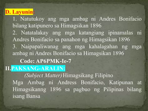 mga ambag ni andress bonifacio pptx