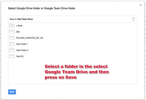 Google Shared Drive support: How to save emails to Google Shared Drives