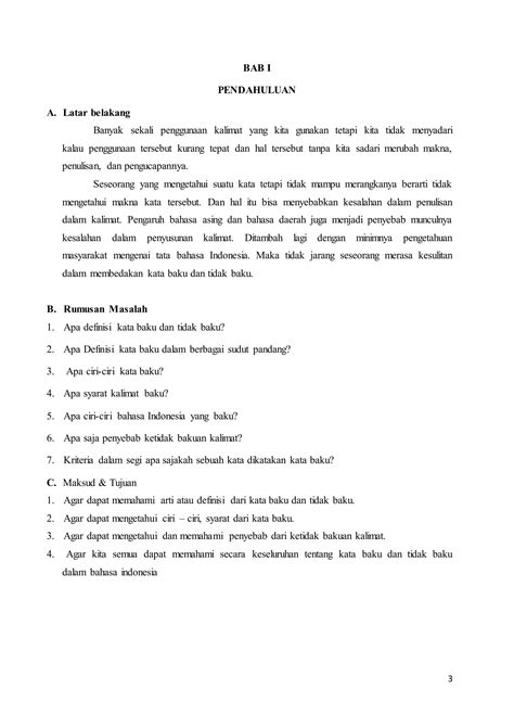 Kata Tidak Baku Dalam Teks Tersebut Adalah 7