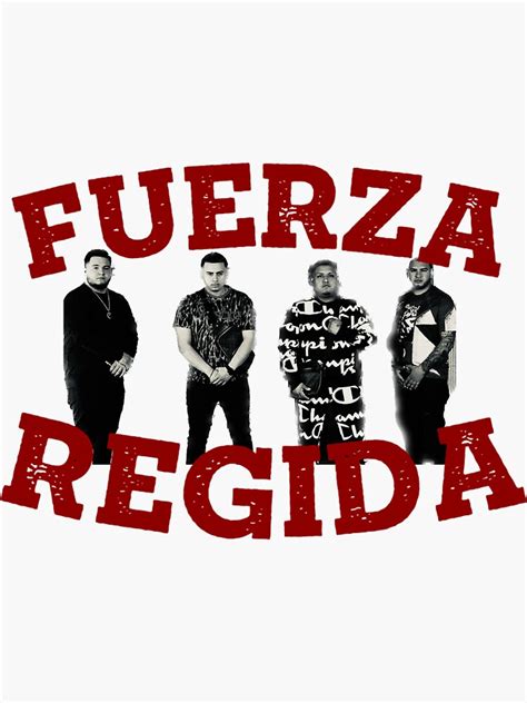 Fuerza Regida Fan Art Celebrating Musical Unity Sticker For Sale By