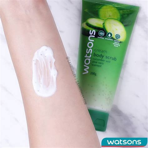 Watsons Gel Body Scrub Cucumber Budget Shopping Makeup Swatches