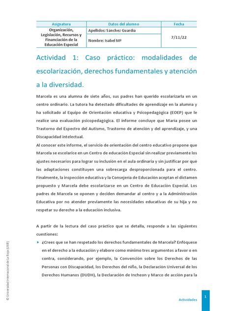 Modalidades De Escolarizacion Derechos Fundamentales Y Atencion A Al