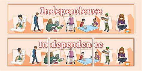 Independence Display Banner Hecho Por Educadores Twinkl