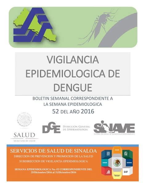 PDF VIGILANCIA EPIDEMIOLOGICA DE DENGUEsaludsinaloa Gob Mx Wp Content