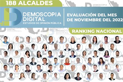 Ranking Nacional De Alcaldes De M Xico Noviembre Por Demoscopia