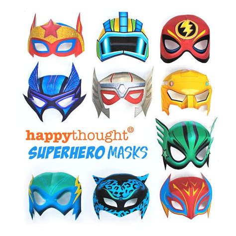 Superhero Mask Colored Printable