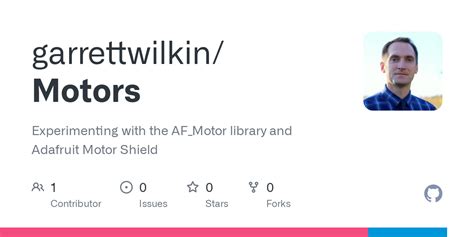 Github Garrettwilkinmotors Experimenting With The Afmotor Library