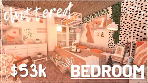 Cluttered Bedroom ~ 53k ~ Roblox Bloxburg Youtube