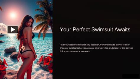 PPT Stylish Bikini Swimwear And Swimsuits For Women PowerPoint