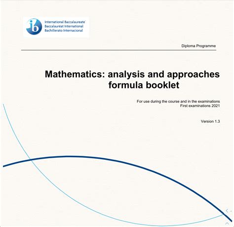 复习 Formula Booklet 中的 Geometry：要求熟悉ib Dp Math：aasl 哔哩哔哩