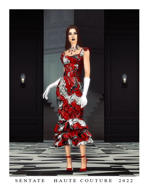 Dolores Dress Haute Couture 2022 Collection The Sims 4 Create A Sim