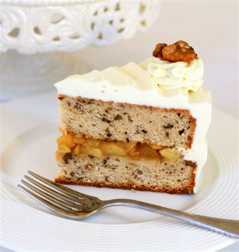 Tish Boyle Sweet Dreams Walnut Layer Cake With Apple Caramel Filling And Calvados Cream Cheese