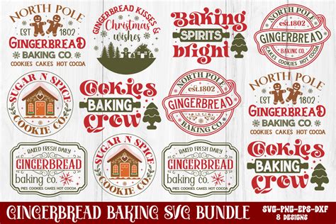 Christmas Gingerbread Svg Bundle Graphic By Craftart Creative Fabrica