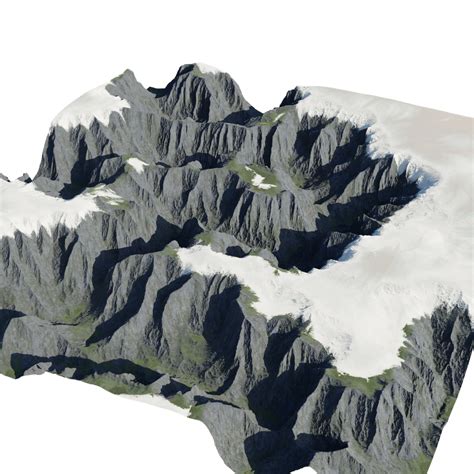 Alphs Canyon Mountains Free Terrains Models Blenderkit