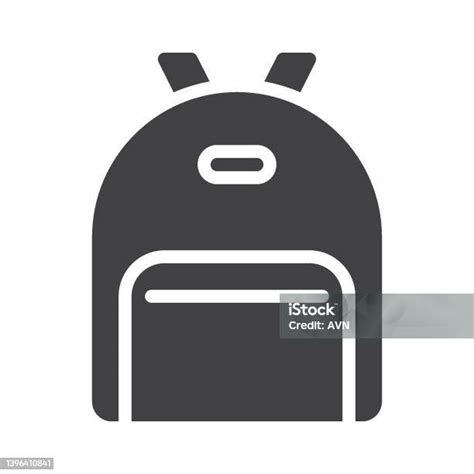 학교 가방 벡터 아이콘 가방에 대한 스톡 벡터 아트 및 기타 이미지 가방 고체 단순함 Istock