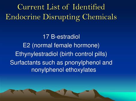 Ppt Endocrine Disruptors In Wastewater Powerpoint Presentation Free