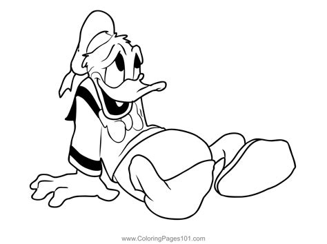 Donald Duck 1 Coloring Page For Kids Free Donald Duck Printable