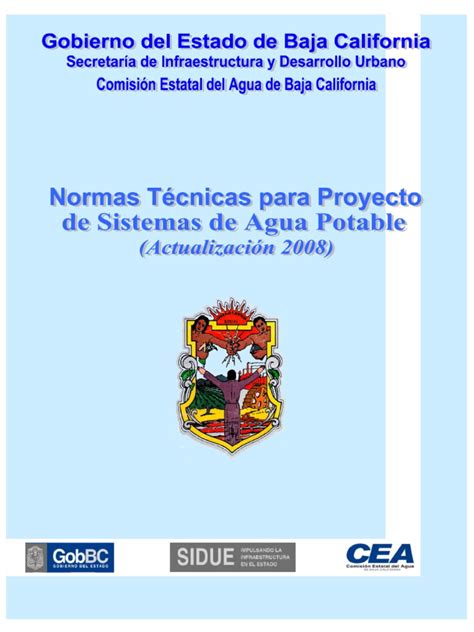 Normastécnicasparaproyectodesistemasdeaguapotable 2008 E