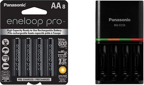 Amazon Eneloop Panasonic Pro AA High Capacity Batteries 8 Pack