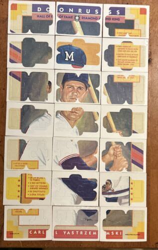 1990 Donruss Carl Yastrzemski Puzzle Set Boston Red Sox COMPLETE