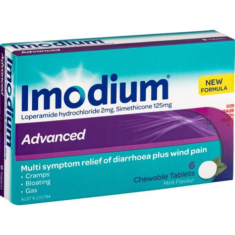 Imodium Multi Symptom Relief Anti Diarrheal Medicine Caplets 12