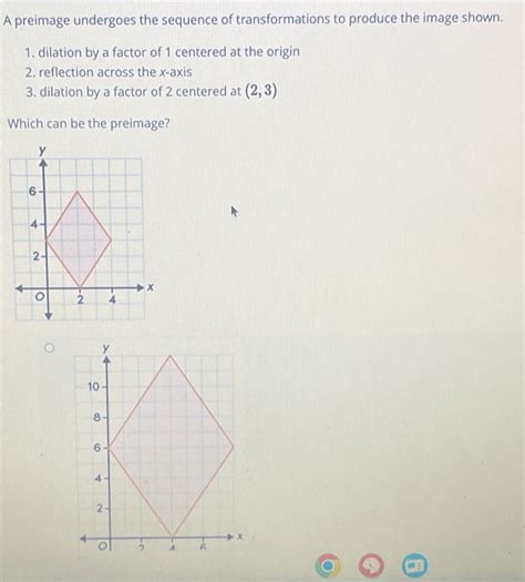 Solved A Preimage Undergoes The Sequence Of Transformations To Produce