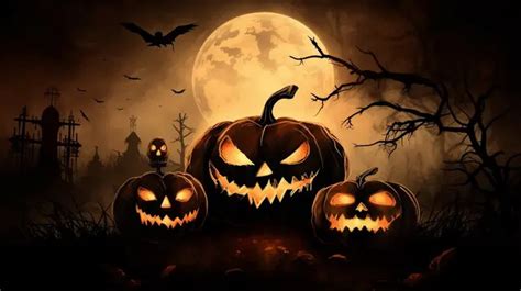 Wallpapers With Scary Pumpkins In The Night Background Scary Halloween