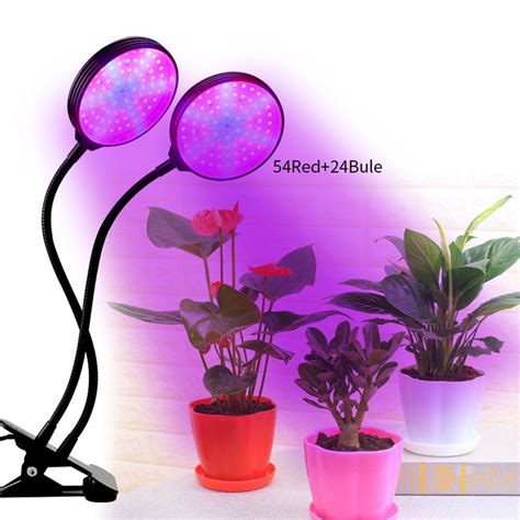 Led Grow Light Dual Head Timing Plant Grow Lights For Indoor Plants With Red Blue Spectrum 5