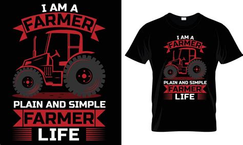 Farmer T Shirt Design Graphic Vector 20750697 Vector Art At Vecteezy