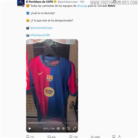 FC Barcelona to Re-Wear 24-25 Home Kit for La Liga's First-Ever Retro