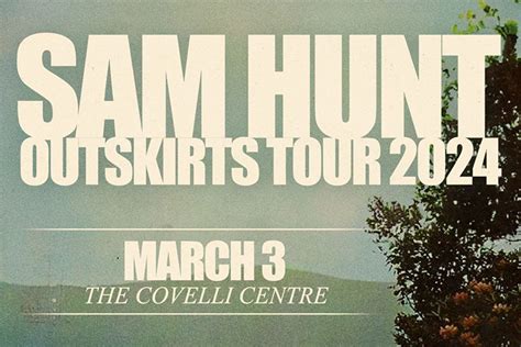 Sam Hunt: Outskirts Tour 2024 - Youngstown Live