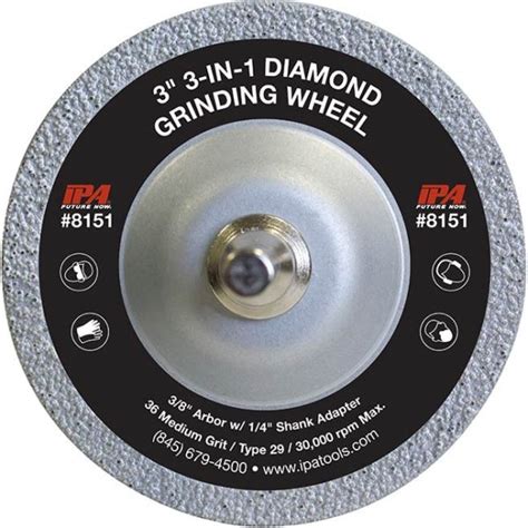 3 Inch 3 In 1 Diamond Grinding Wheel Disc IPA Tools