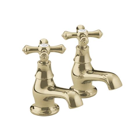 Bristan Colonial Basin Taps Gold Plated K 12 G At Victorian