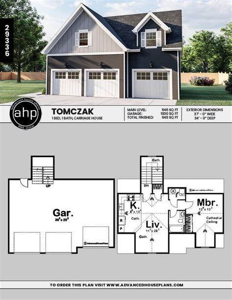 Craftsman Style Garage Plan | Tomczak | Exterior house siding ...