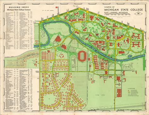 Campus of Michigan State College | Curtis Wright Maps