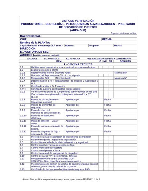 Pdf Lista De Verificaci N Productores Cegla Org Ar Es Assets