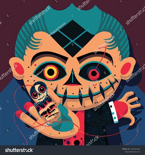 Digitally Drawn Vector Horror Puppet Scary Stock Vector (Royalty Free ...